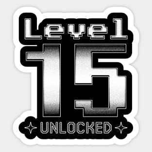 Level 15 Unlocked Sticker
